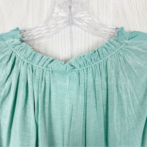 Anthropologie | Dolan | Aurelia Seafoam Green Ruffle Tie Tank Top Blouse XS - Picture 8 of 10